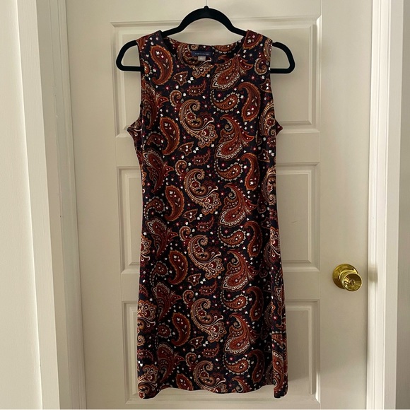 TOMMY HILFIGER Paisley Print Mini Dress US Size 4 - Picture 1 of 4
